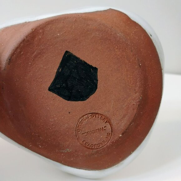 Owens Pottery Soap Dish, Seagrove NC, Ceramic Apple Leaf Trinket Tray, Vintage - Picture 5 of 7